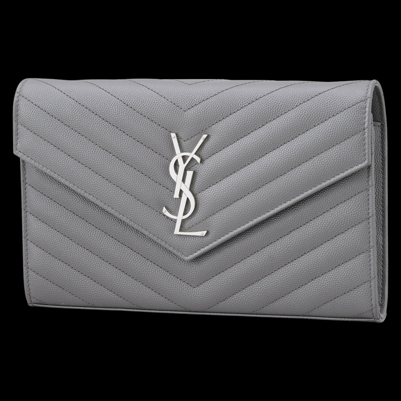 Yves Saint Laurent(USED)생로랑 377828 모노그램 쉐브론 WOC